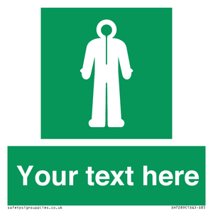 Custom sign safe condition Survival clothing